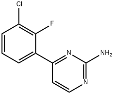 4-(3-chloro-2-fluorophenyl)pyrimidin-2-amine Structure