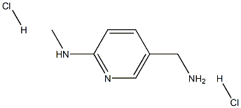 3-피리딘메탄아민,6-(메틸아미노)-,염산염(1:2) 구조식 이미지