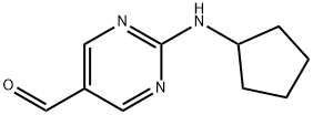 5-Pyrimidinecarboxaldehyde,2-(cyclopentylamino)-(9CI) Structure