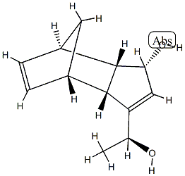 4,7-Methano-1H-indene-3-methanol,3a,4,7,7a-tetrahydro-1-hydroxy--alpha--methyl-,(-alpha-R,1R,3aS,4R,7S,7aR)-rel-(9CI) 구조식 이미지