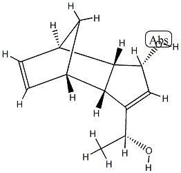 4,7-Methano-1H-indene-3-methanol,3a,4,7,7a-tetrahydro-1-hydroxy--alpha--methyl-,(-alpha-R,1S,3aR,4S,7R,7aS)-rel-(9CI) Structure