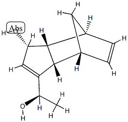 4,7-Methano-1H-indene-3-methanol,3a,4,7,7a-tetrahydro-1-hydroxy--alpha--methyl-,(-alpha-R,1R,3aS,4R,7S,7aR)-(9CI) 구조식 이미지