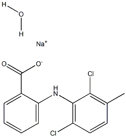 sodium meclofenamate monohydrate 구조식 이미지