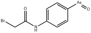 4-((bromoacetyl)amino)phenyl arsenoxide Structure