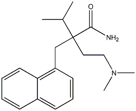 α-[2-(Dimethylamino)ethyl]-α-isopropyl-1-naphthalenepropionamide 구조식 이미지