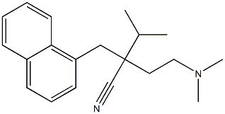 α-[2-(Dimethylamino)ethyl]-α-isopropyl-1-naphthalenepropionitrile Structure