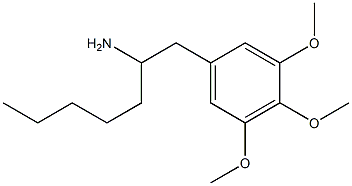 3,4,5-Trimethoxy-α-pentylbenzeneethanamine 구조식 이미지