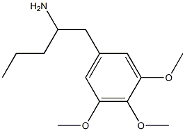 α-Propyl-3,4,5-trimethoxybenzeneethanamine 구조식 이미지