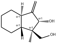 1H-Indene-1-methanol,octahydro-2-hydroxy-1-methyl-3-methylene-,(1R,2S,3aR,7aR)-rel-(9CI) 구조식 이미지