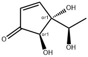 2-Cyclopenten-1-one, 4,5-dihydroxy-4-[(1R)-1-hydroxyethyl]-, (4R,5R)-rel- (9CI) 구조식 이미지