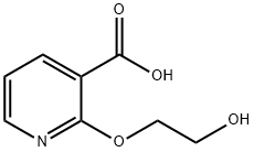 3-Pyridinecarboxylicacid,2-(2-hydroxyethoxy)-(9CI) Structure