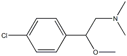 4-클로로-N,N-디메틸-β-메톡시벤젠에탄아민 구조식 이미지