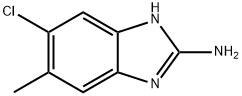 1H-Benzimidazol-2-amine,5-chloro-6-methyl-(9CI) 구조식 이미지