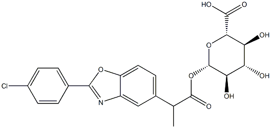 benoxaprofen glucuronide Structure