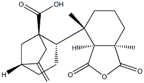 6,18-Dioxo-6,18-epoxy-6,7-secokaura-16-ene-7-oic acid Structure