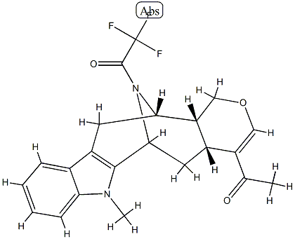4-(Trifluoroacetyl)-4-demethylalstphyllan-19-one 구조식 이미지