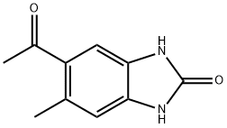 2H-Benzimidazol-2-one,5-acetyl-1,3-dihydro-6-methyl-(9CI) 구조식 이미지