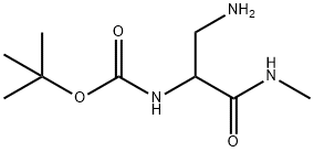 Carbamic acid, [1-(aminomethyl)-2-(methylamino)-2-oxoethyl]-, 1,1- 구조식 이미지