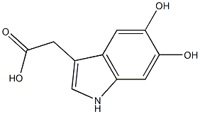 1H-Indole-3-aceticacid,5,6-dihydroxy-(9CI) Structure