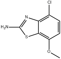 2-Benzothiazolamine,4-chloro-7-methoxy-(9CI) 구조식 이미지