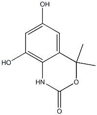 2H-3,1-Benzoxazin-2-one,1,4-dihydro-6,8-dihydroxy-4,4-dimethyl-(9CI) 구조식 이미지