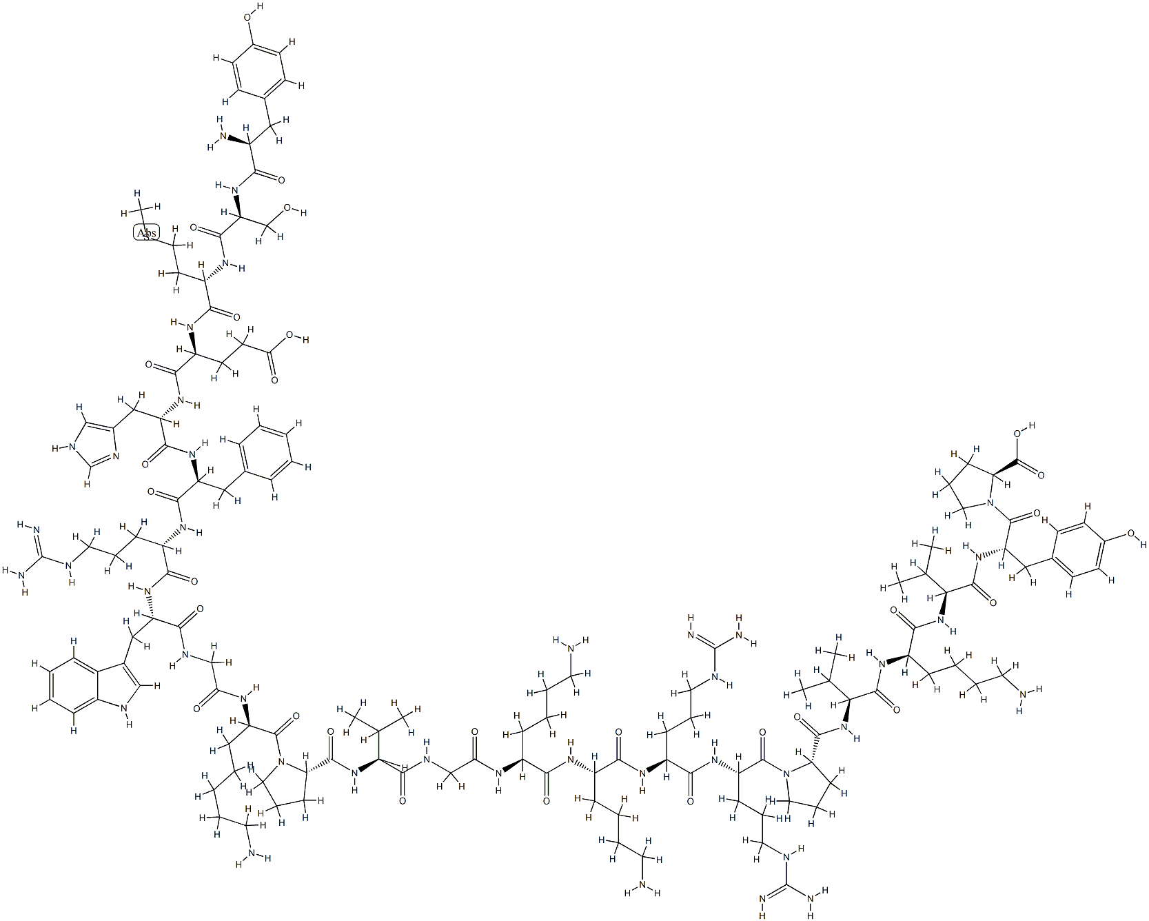 ACTH (2-24) (human, bovine, rat) Structure