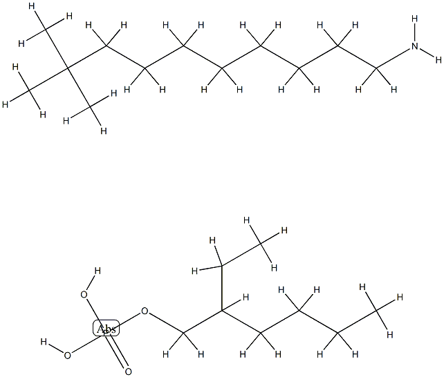 2-ethylhexyl dihydrogen phosphate, compound with tert-dodecylamine Structure