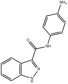 1H-Indazole-3-carboxamide,N-(4-aminophenyl)-(9CI) Structure