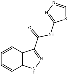 1H-Indazole-3-carboxamide,N-1,3,4-thiadiazol-2-yl-(9CI) 구조식 이미지