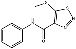 1,2,3-Thiadiazole-4-carboxamide,5-(methylthio)-N-phenyl-(9CI) Structure