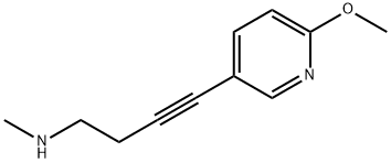 3-Butyn-1-amine,4-(6-methoxy-3-pyridinyl)-N-methyl-(9CI) 구조식 이미지