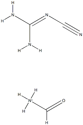 Guanidine, cyano-, polymer with formaldehyde, ammonium salt 구조식 이미지