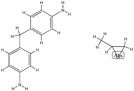 4-[(4-아미노페닐)메틸]아닐린,2-메틸옥시란 구조식 이미지