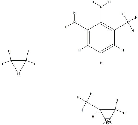 벤젠디아민,아르메틸-,메틸옥시란및옥시란중합체 구조식 이미지