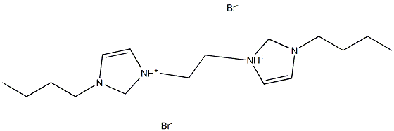 1H-Imidazolium, 1,1'-(1,2-ethanediyl)bis[3-butyl-, dibromide Structure