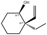 Cyclohexanol, 2-ethenyl-2-ethyl-, (1R,2R)-rel- (9CI) 구조식 이미지