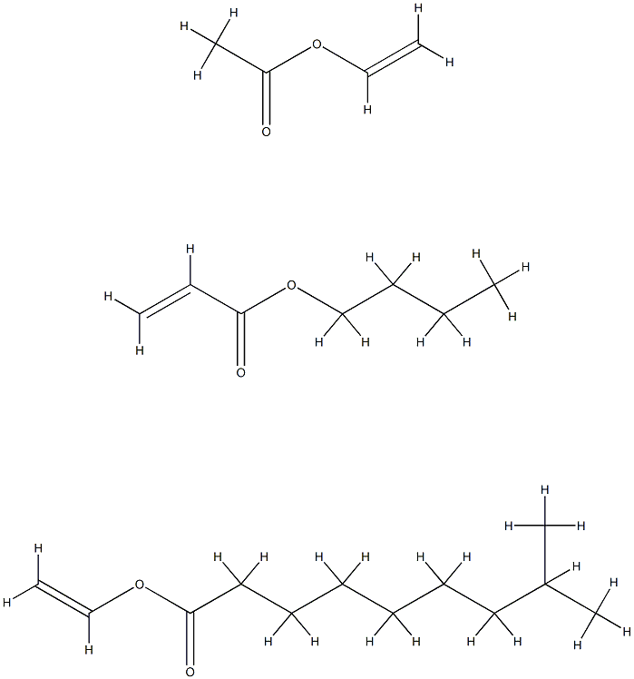 tert-Decanoic acid, ethenyl ester, polymer with butyl 2-propenoate and ethenyl acetate Structure