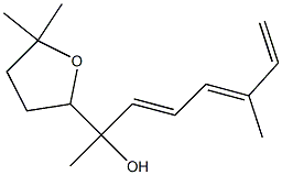 테트라히드로-α,5,5-트리메틸-α-(4-메틸-1,3,5-헥사트리에닐)-2-푸란메탄올 구조식 이미지