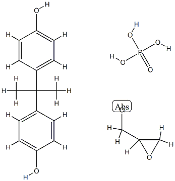 Phosphoric acid, polymer with (chloromethyl)oxirane and 4,4-(1-methylethylidene)bisphenol 구조식 이미지