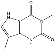 1H-Pyrrolo[3,2-d]pyrimidine-2,4(3H,5H)-dione,3,7-dimethyl-(9CI) 구조식 이미지