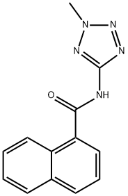 1-Naphthalenecarboxamide,N-(2-methyl-2H-tetrazol-5-yl)-(9CI) 구조식 이미지