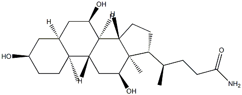 (3α)-Cholic acid amide 구조식 이미지