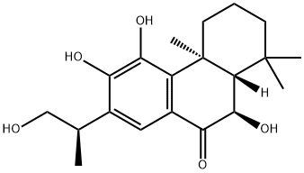 (4aS)-2,3,4,4a,10,10aα-Hexahydro-5,6,10α-trihydroxy-7-[(R)-2-hydroxy-1-methylethyl]-1,1,4aβ-trimethylphenanthren-9(1H)-one Structure