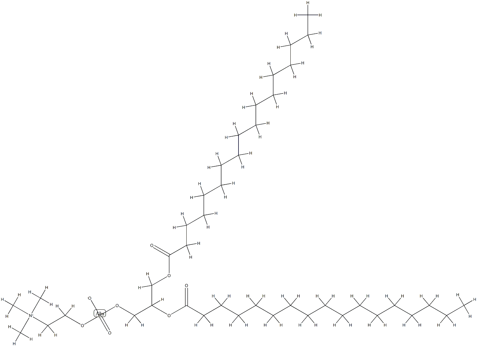 1,2-heptadecanoylphosphatidylcholine Structure