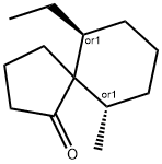 Spiro[4.5]decan-1-one, 6-ethyl-10-methyl-, (6R,10R)-rel- (9CI) 구조식 이미지