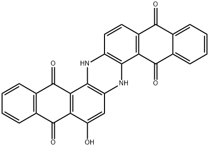 6,15-Dihydro-8-hydroxy-5,9,14,18-anthrazinetetrone Structure