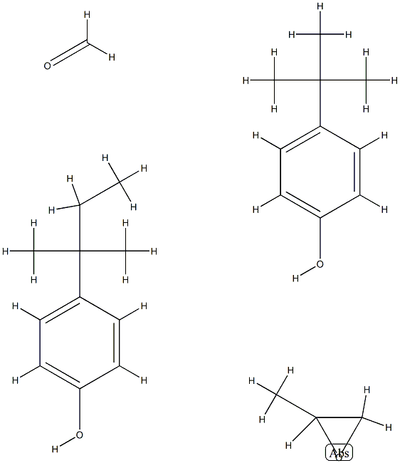Formaldehyde, polymer with 4-(1,1-dimethylethyl)phenol, 4-(1,1-dimethylpropyl)phenol and methyloxirane Structure