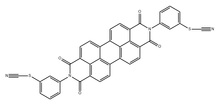 [1,3,8,10-tetrahydro-1,3,8,10-tetraoxoanthra[2,1,9-def:6,5,10-d'e'f']diisoquinoline-2,9-diyl]di-m-phenylene bis(thiocyanate) Structure