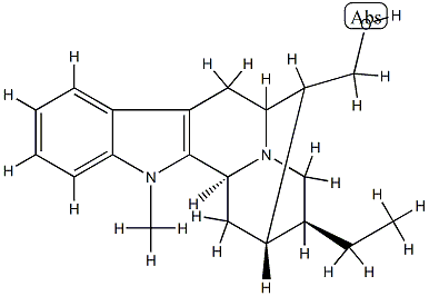 (20S)-19,20-디히드로-1-메틸사르파간-17-올 구조식 이미지