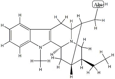 (20S)-19,20-Dihydro-1-methylsarpagan-17-ol Structure